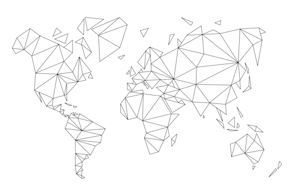 Geometric World Map