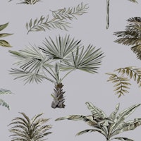 TREE TROPICAL GRAY carta da parati