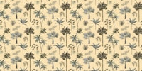 TREE PATTERN YELLOW tapet