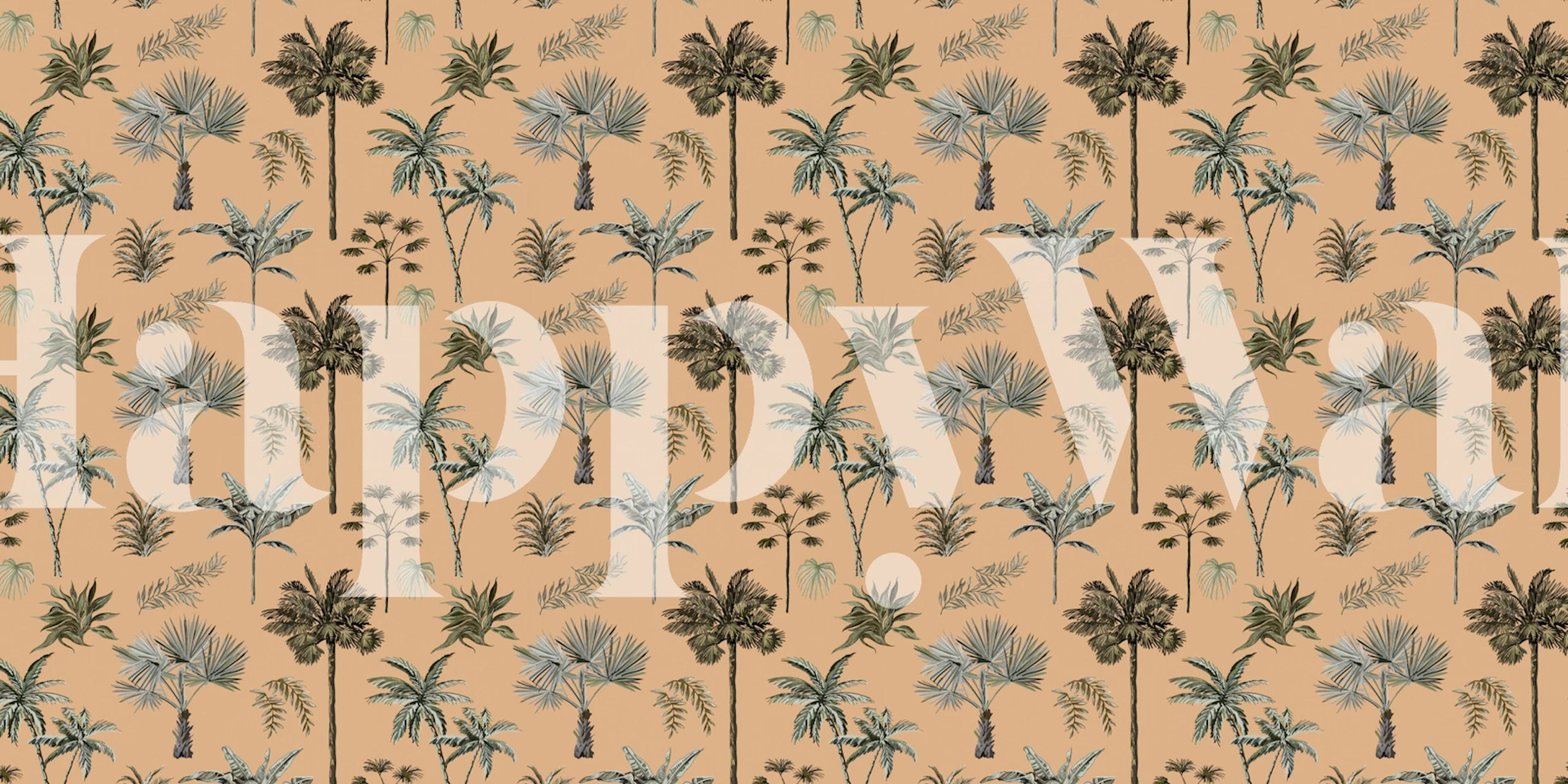 Papier Peint Tree Pattern Sand Dans Une Pièce