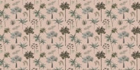 TREE PATTERN ROSE tapet