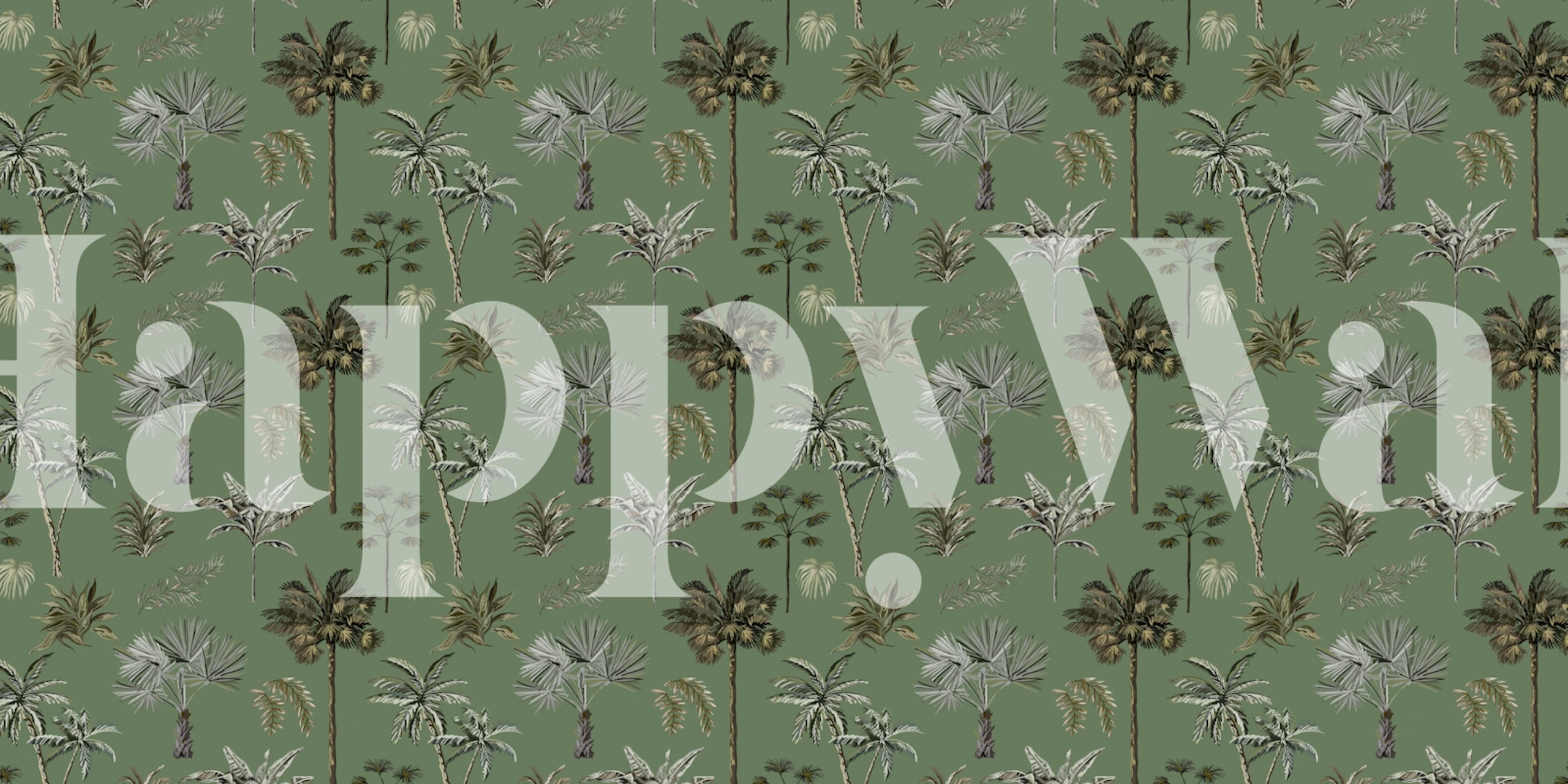 Tapeta Tree Pattern Green U Postavci Sobe