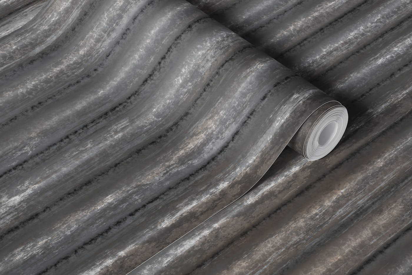 Urban Grit Fushion Distressed Corrugated Steel wallpaper roll