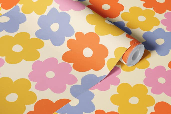 Simple Flower Pattern #1wallpaper roll