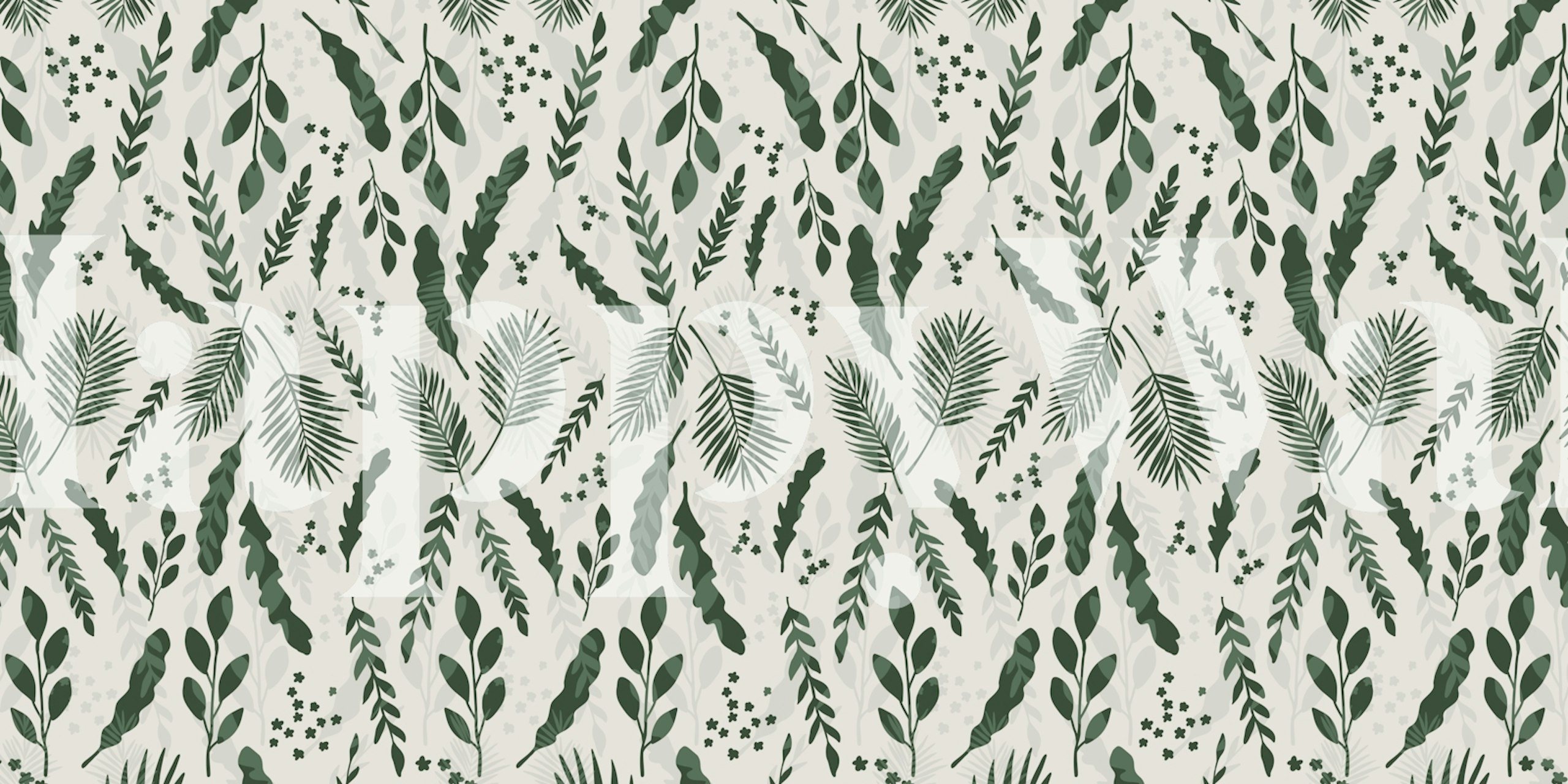 Wild botanical florest wallpaper design