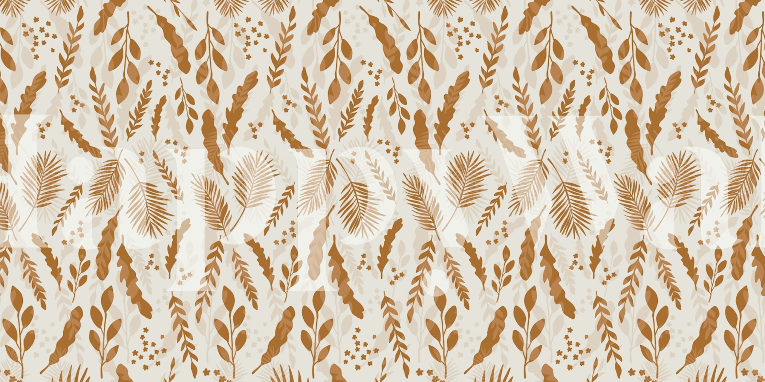 Wild Botanical Boho Design De Papel De Parede
