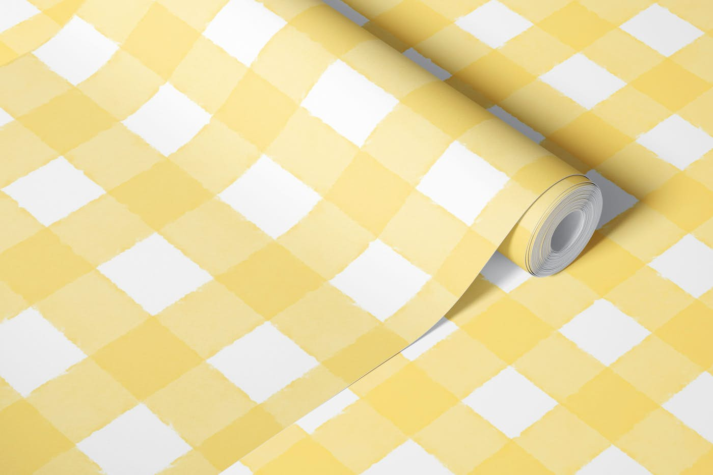 STRIOPED YELLOW wallpaper roll