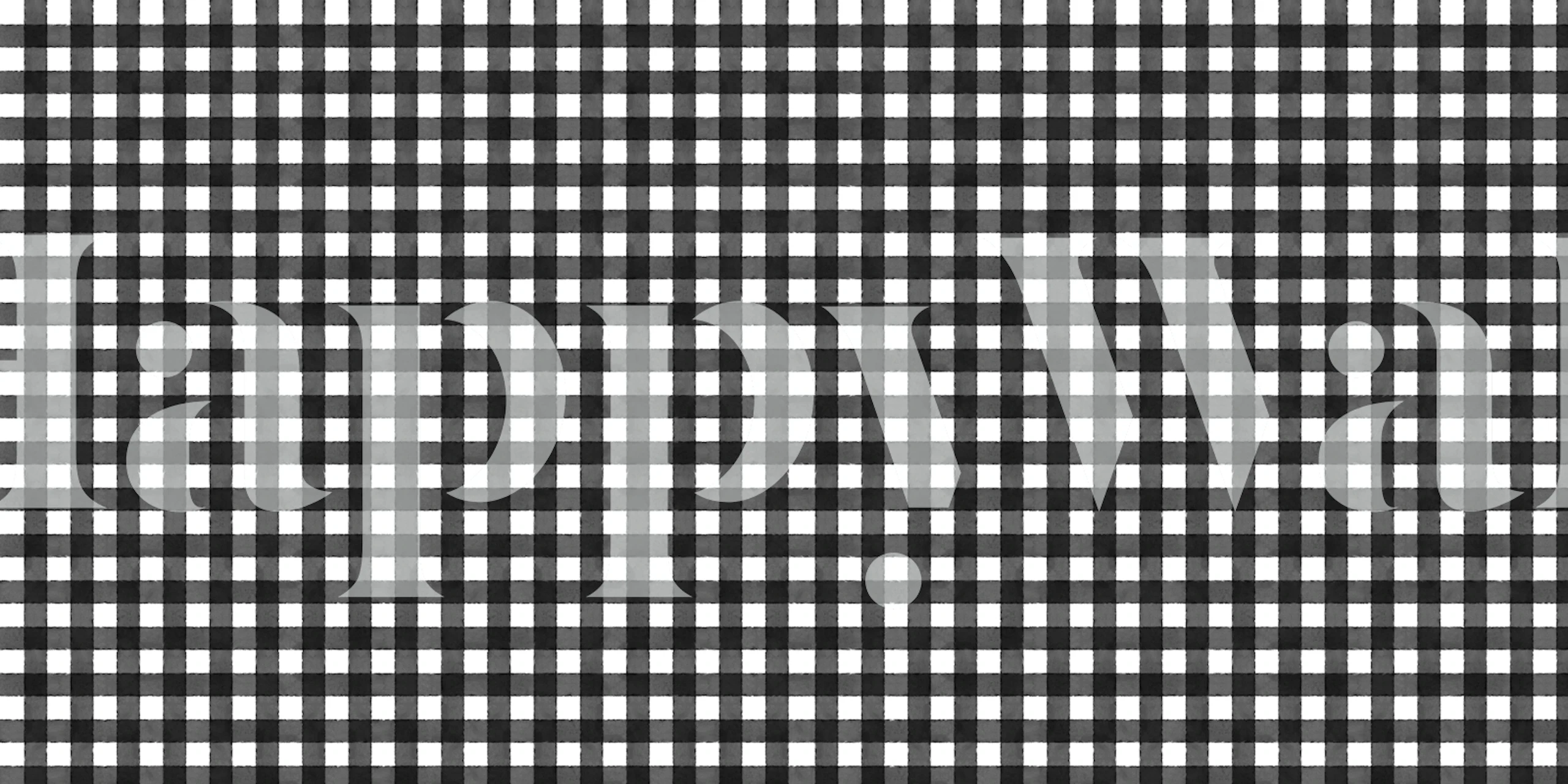 Black and white checkered pattern wallpaper
