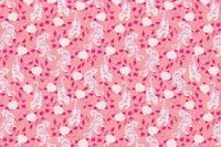 Chinese Tigers and Flowers in Blush and Magenta Hot Pink tapete
