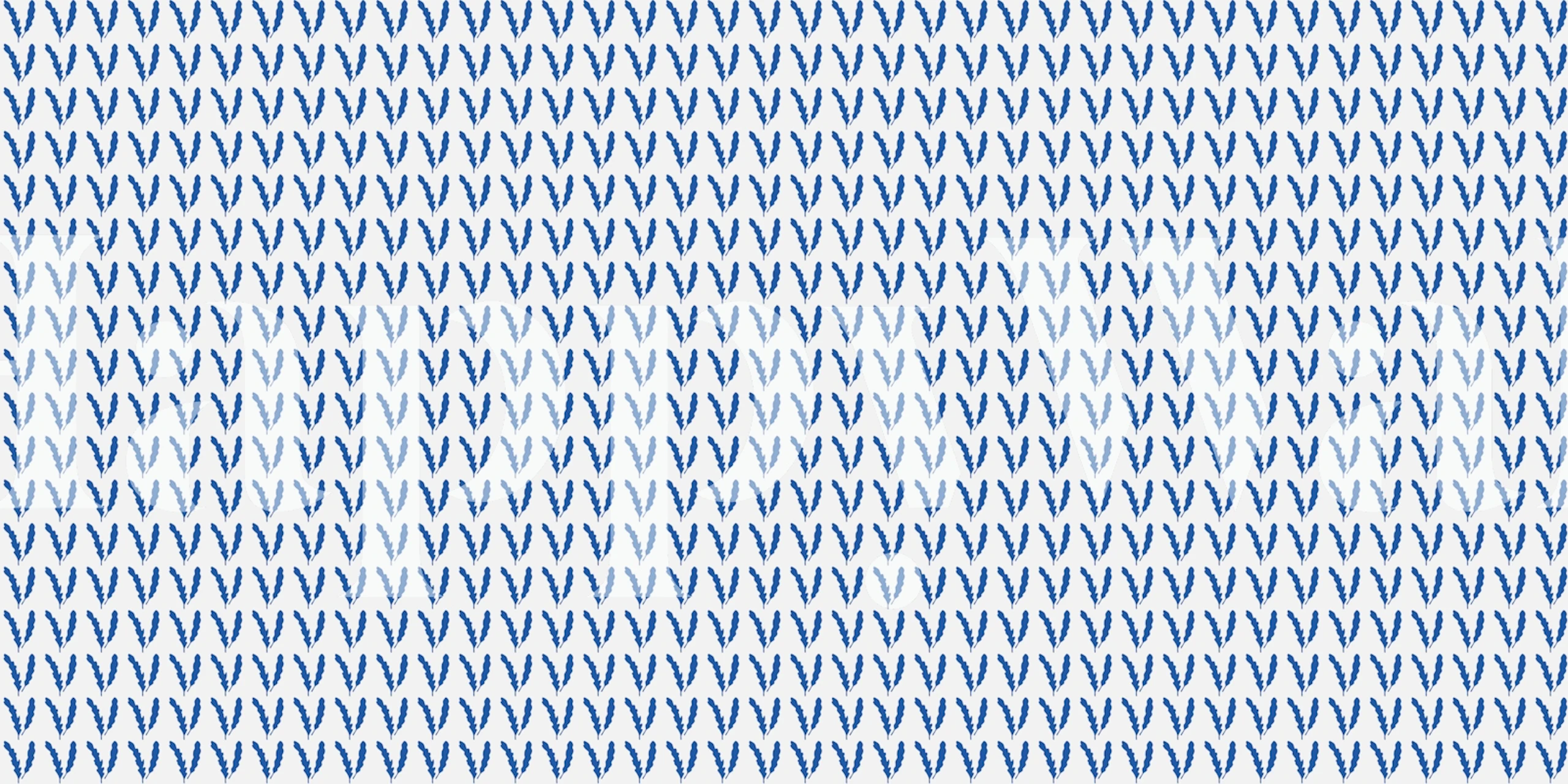 Leaf Mandarins Blue wallpaper pattern