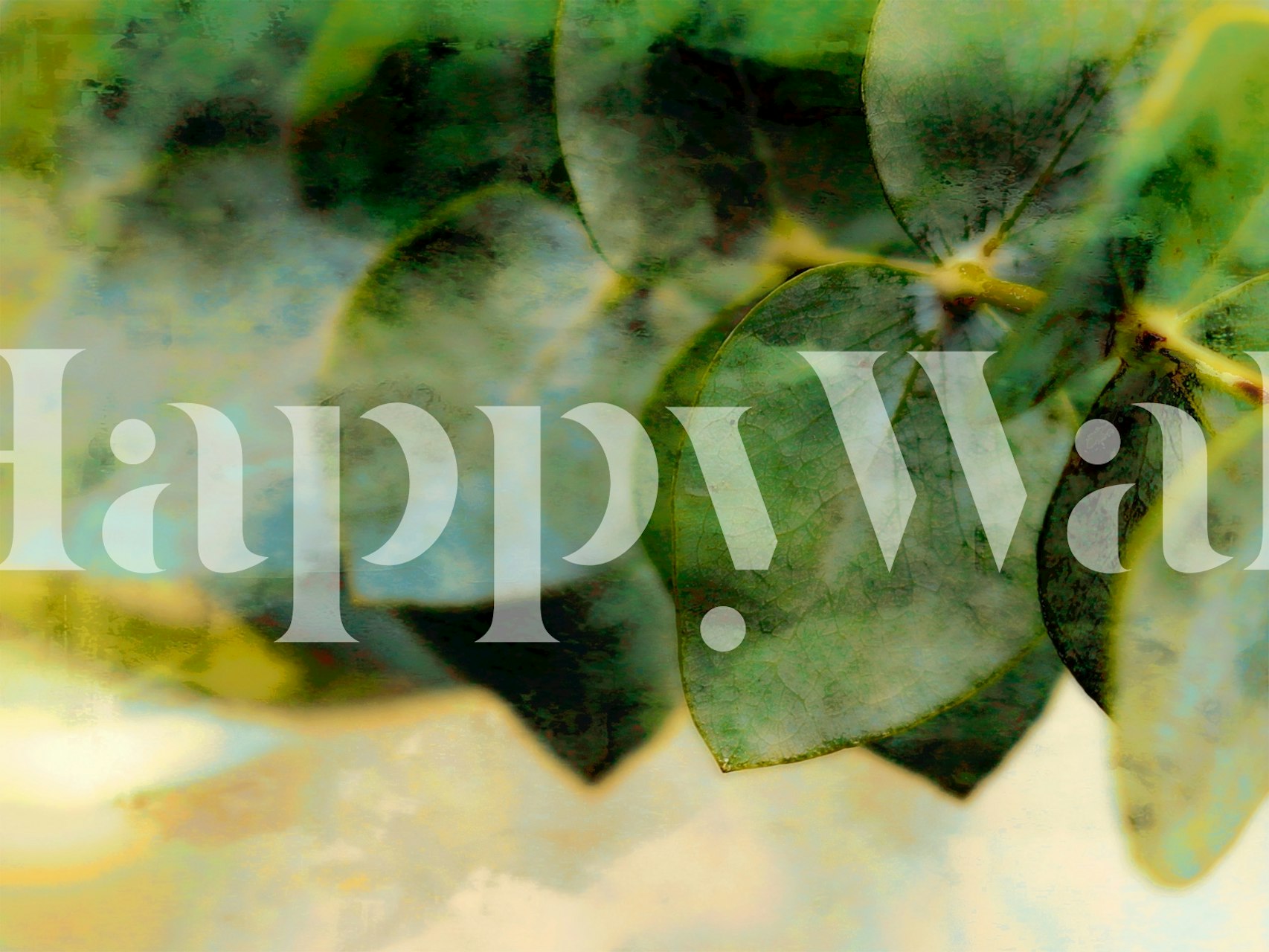 Soft Grunge Forest Tapete in Innenraumszenario