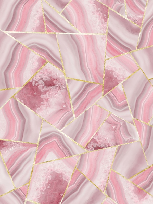 Blush Agate Gold Geometric 1