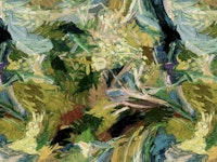 Oil Brushstrokes Forest ταπετσαρία