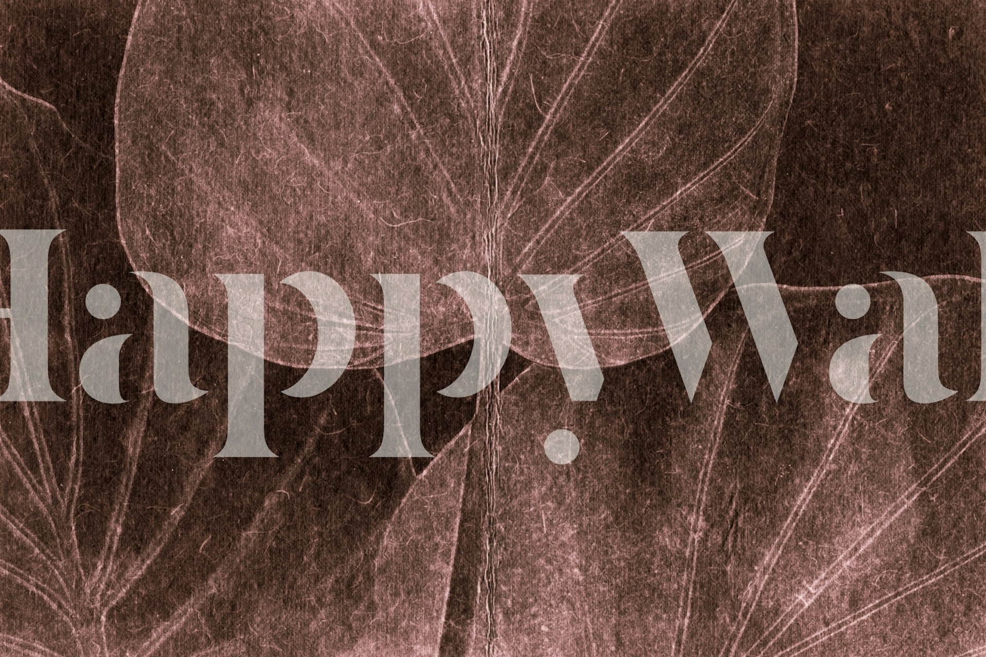 Neutral leaf design in soft brown tones wallpaper