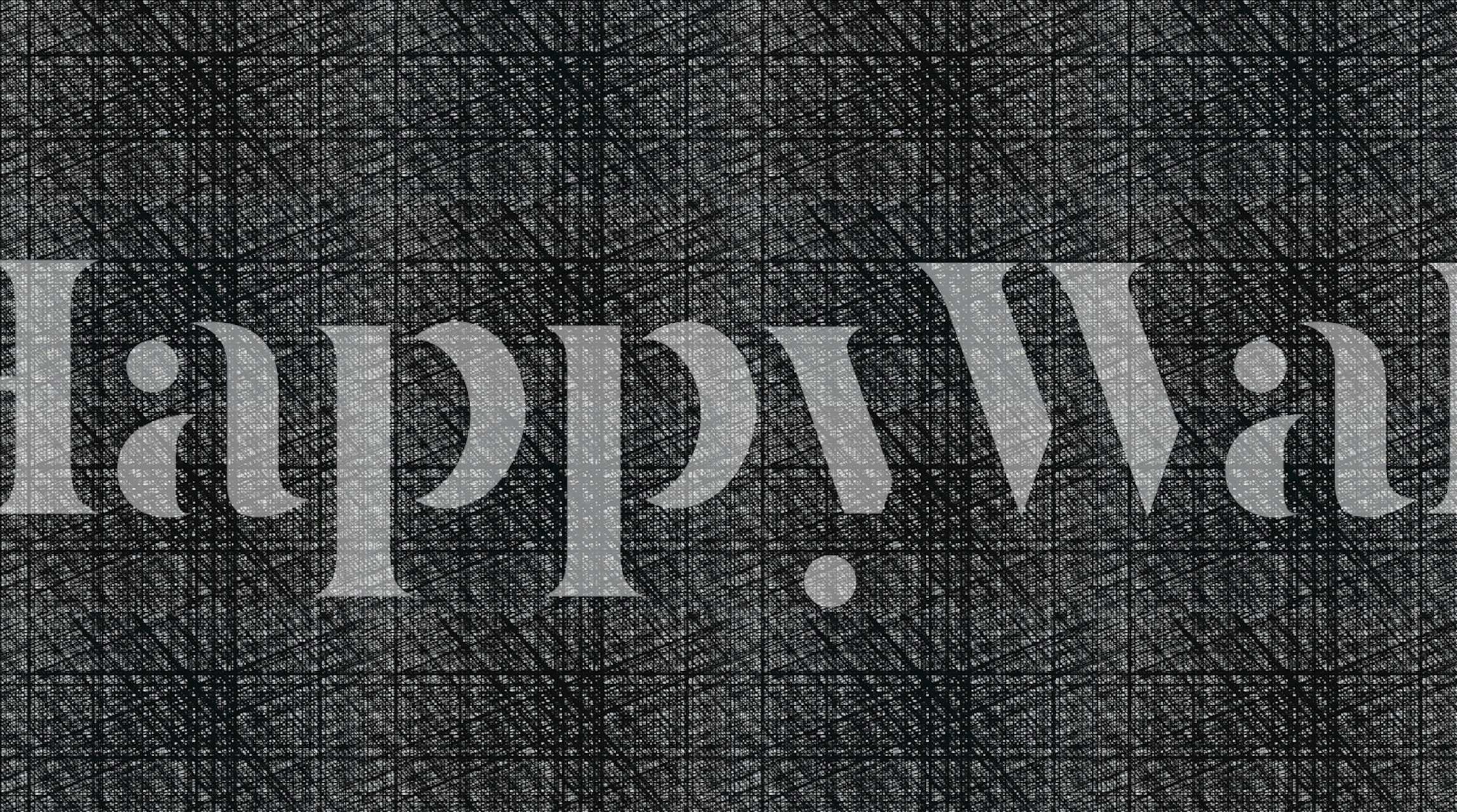 Nordic Mid-Century Fabric pattern wall mural with subtle gray tones and textured design