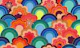 70s rainbow flowers sunset colors large