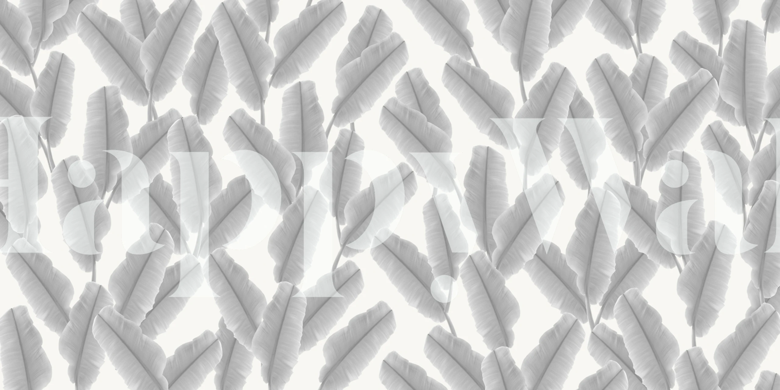 Tropical Banana Leaves Pattern 3 design i et rum