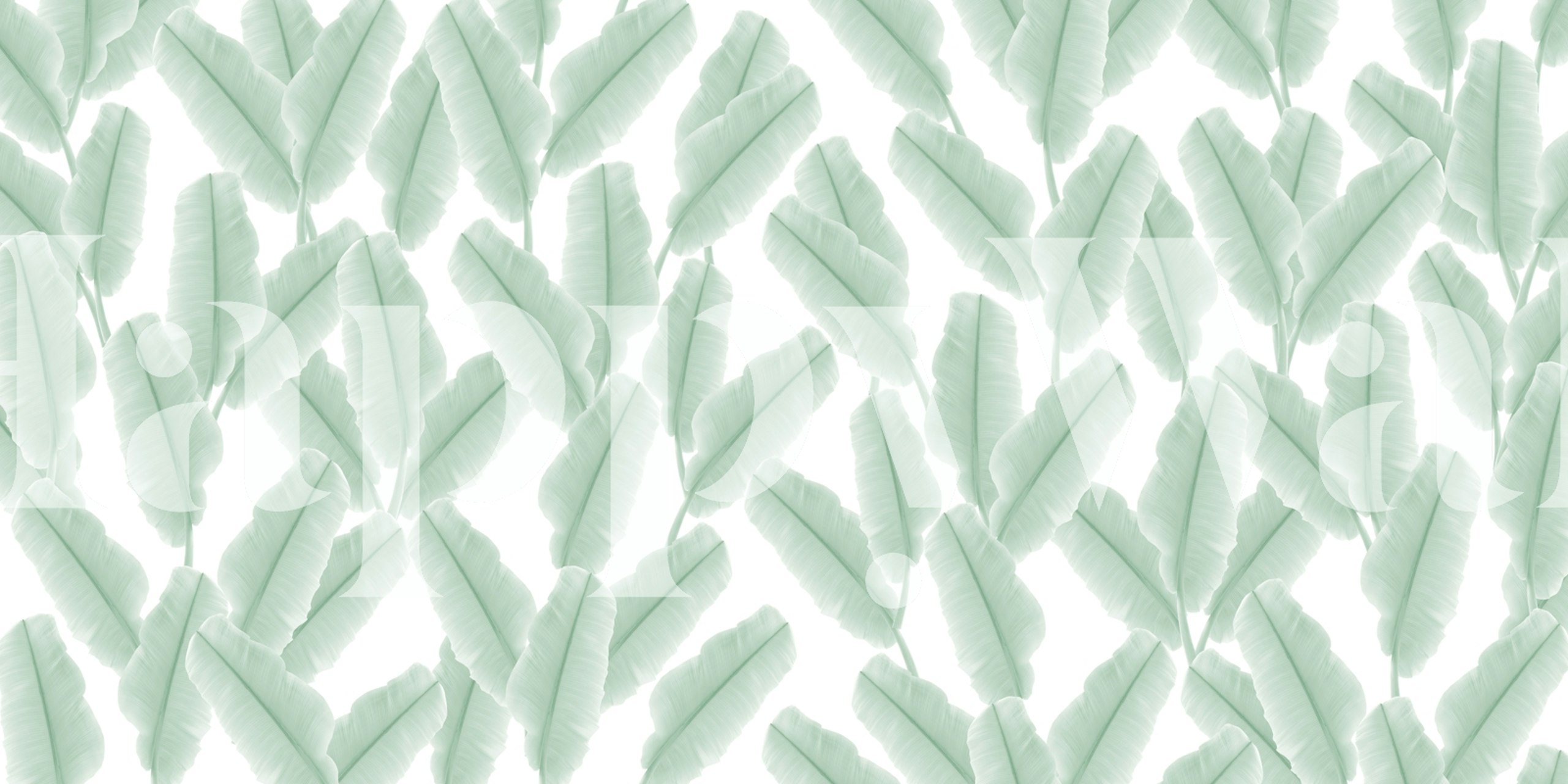 Tropical Banana Leaves Pattern 4 v pokoji