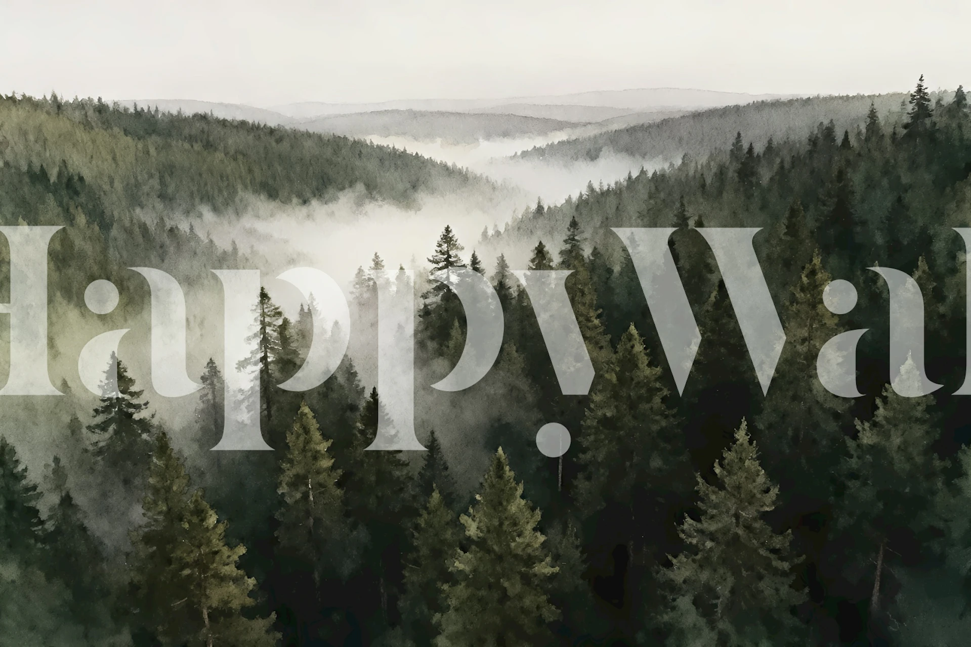 Tuscany Forest wallpaper design