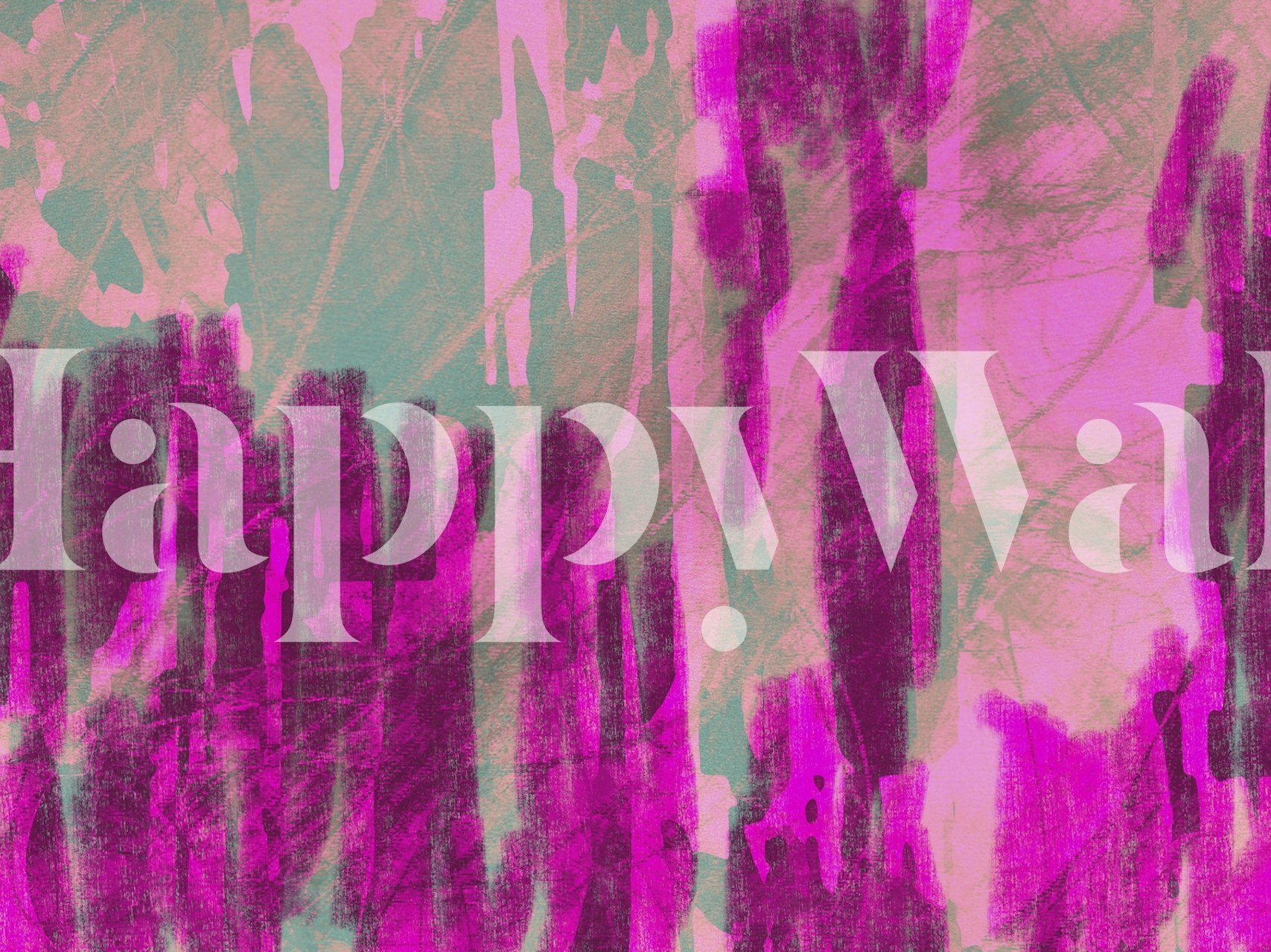 Bold Magenta wallpaper design in a room