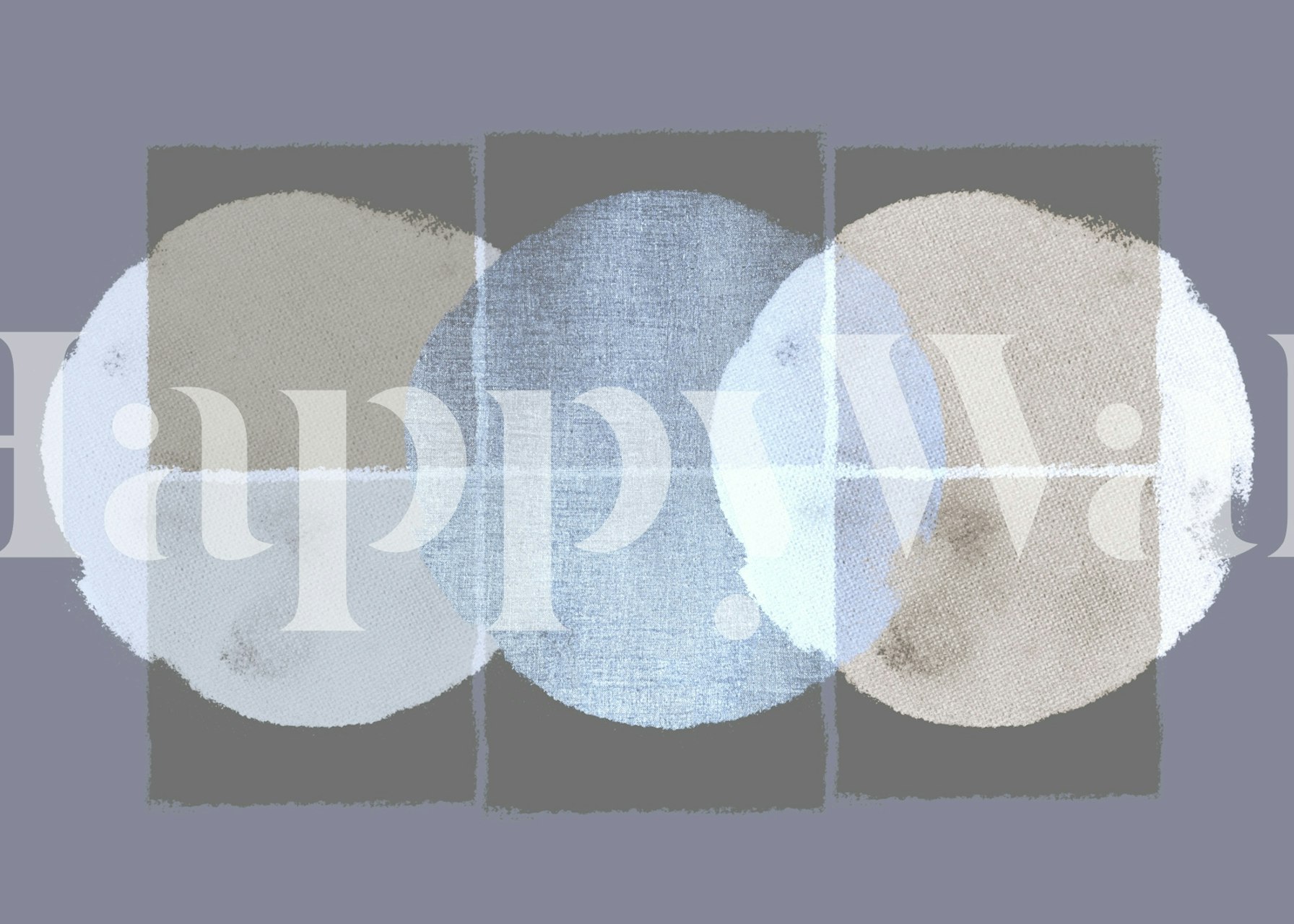 Abstract wallpaper in muted earth tones featuring large circles on a gray background.