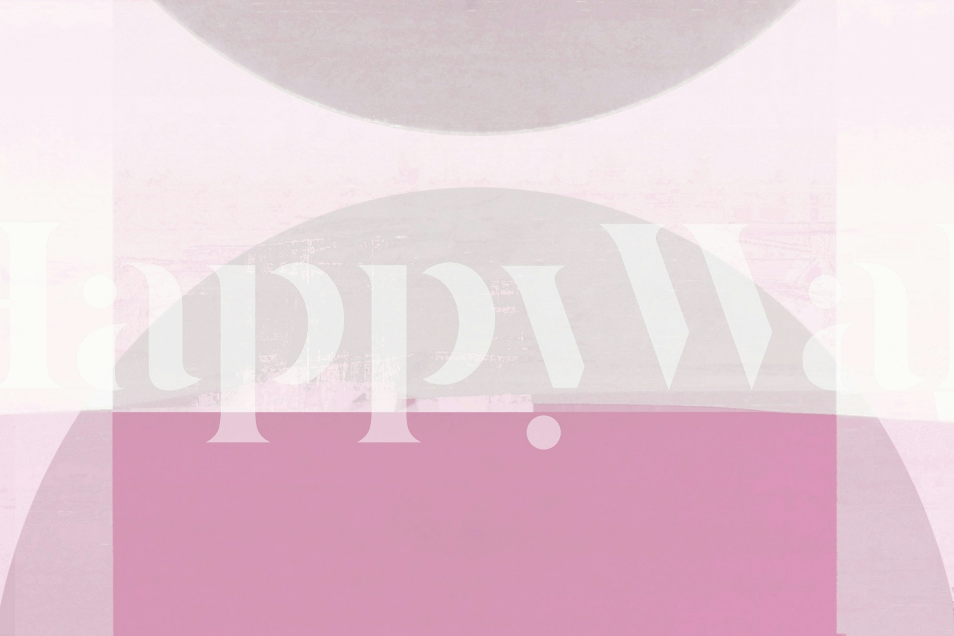 Ταπετσαρία Pink Bauhaus grunge σε ένα δωμάτιο