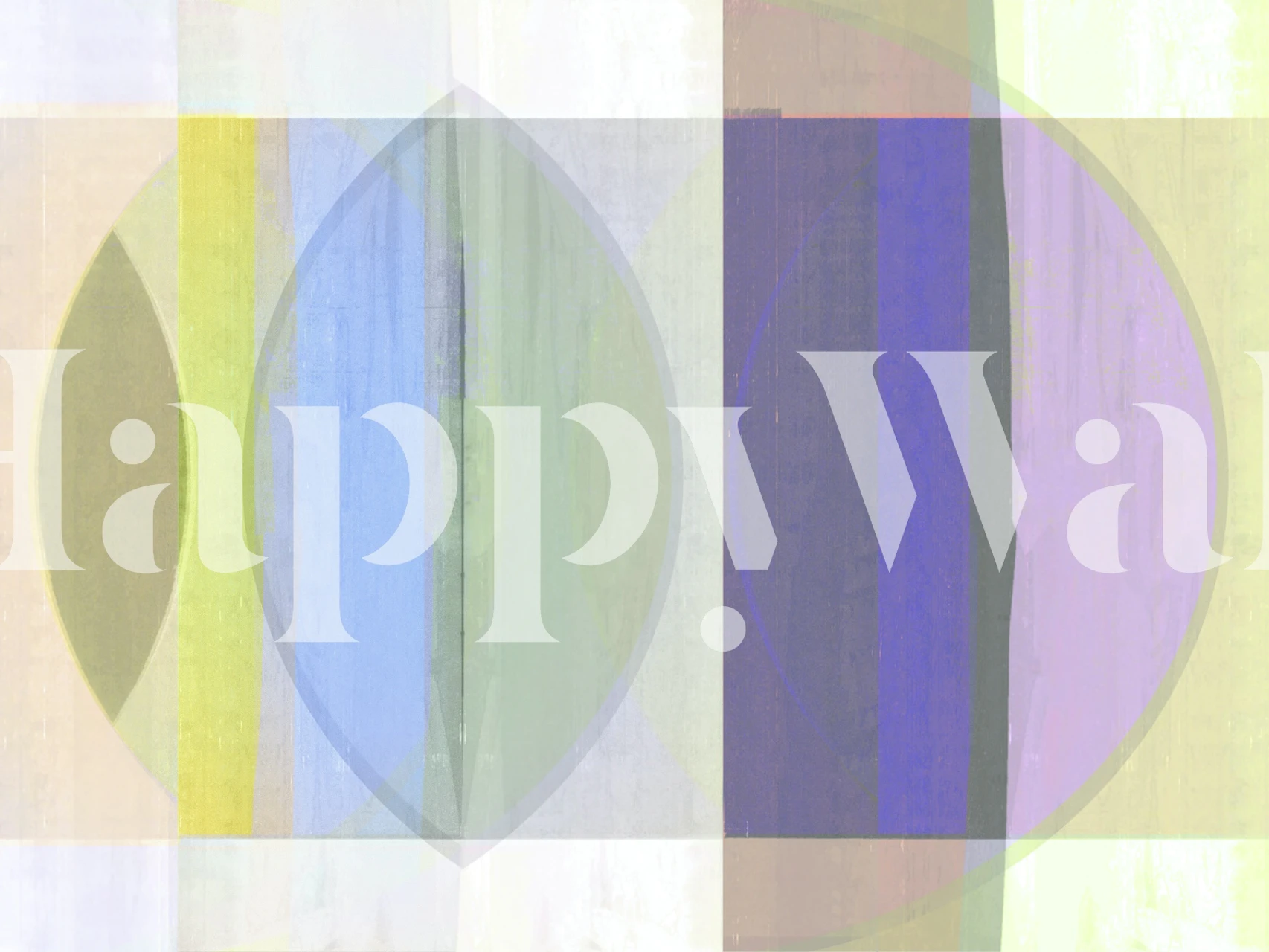 Happy Bauhaus Grunge behang in een kamer