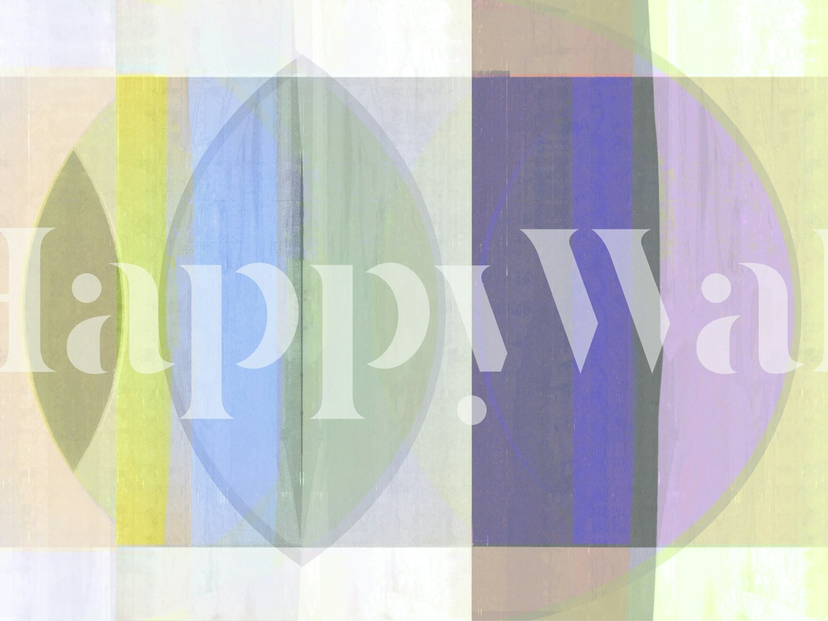 Happy Bauhaus Grunge ταπετσαρία σε ένα δωμάτιο