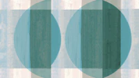 Teal Bauhaus tapet