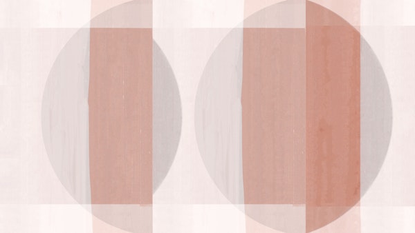 Peach Bauhaus Grunge