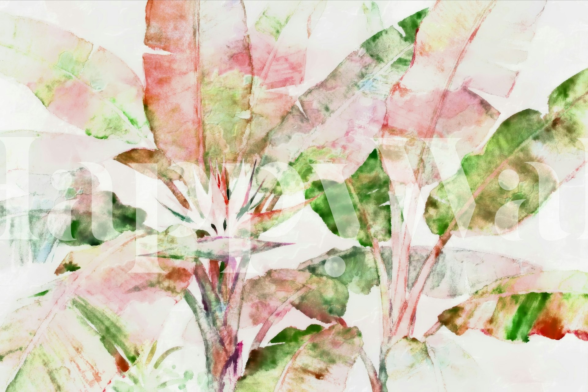 Hojas artísticas de colores neón con un mural de pared de superposición grunge