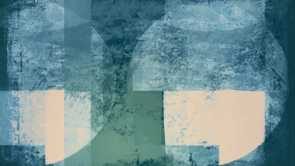 Handmade Teal Bauhaus