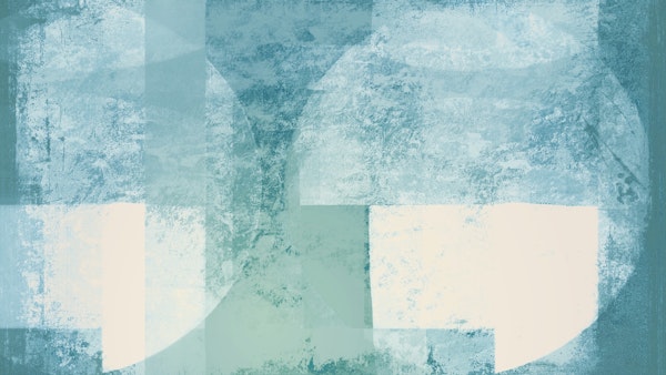 Teal Bauhaus Circles