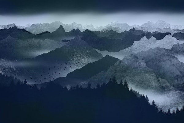 The Blue Dark Mountains