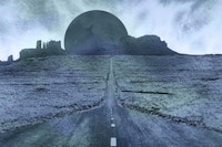 The Blue Monument Valley behang