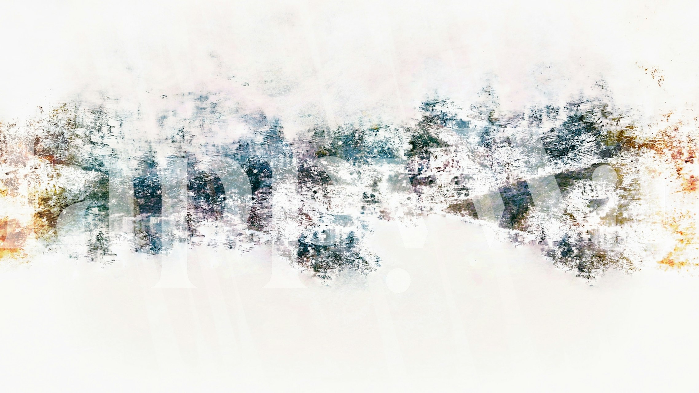 Ταπετσαρία Teal Horizon Grunge σε ένα δωμάτιο