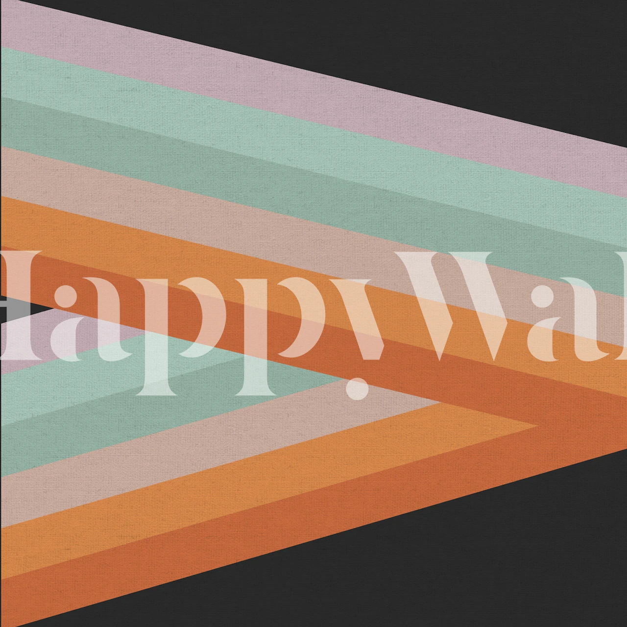 carta da parati Vintage Abstract Geometry in una stanza