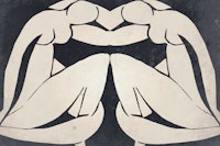 Neutral Matisse Sisters Grunge ταπετσαρία