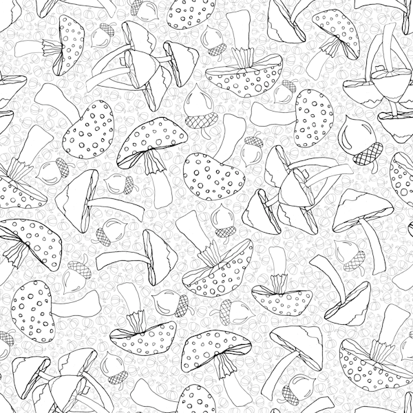 Maximalist Mushroom Sketch