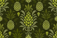 Modern Monochrome Pineapple Chic Textured Green tapet