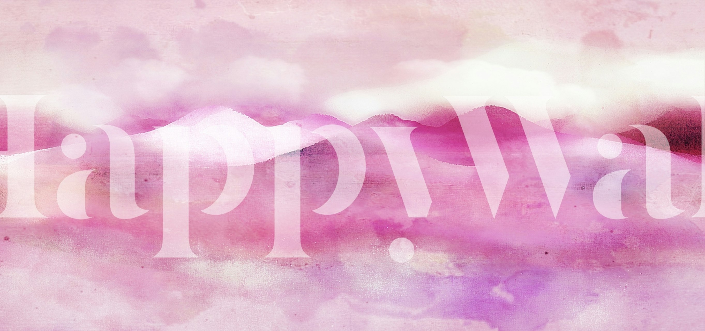 Abstract magenta mountain forest τοιχογραφία για διαλογισμό και χαλάρωση