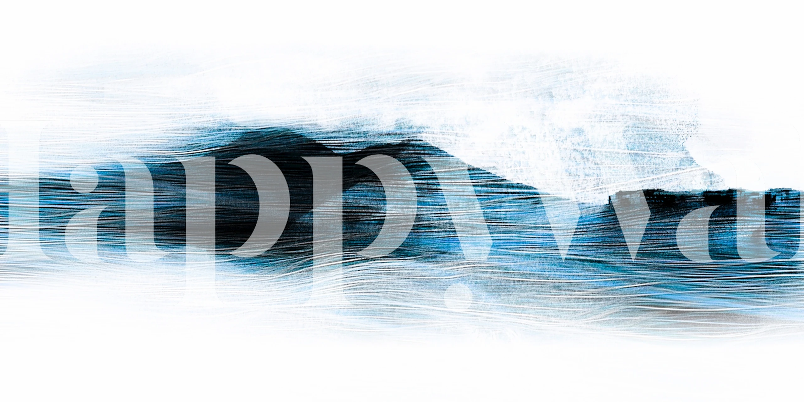 Indigo Horizon wallpaper in a modern room