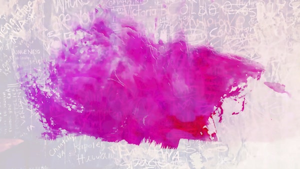 Contemporary Magenta Splash Background