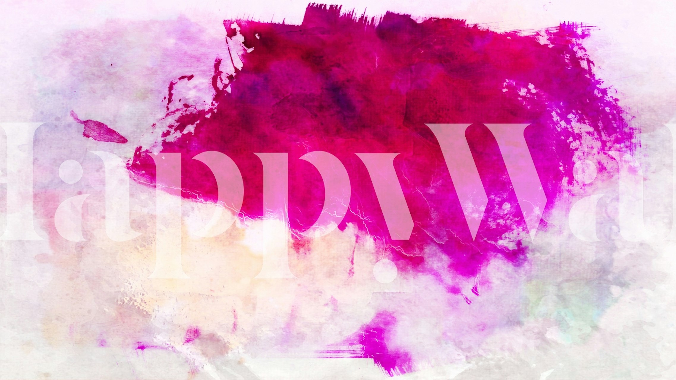 Abstract watercolor design in vibrant magenta tones wallpaper