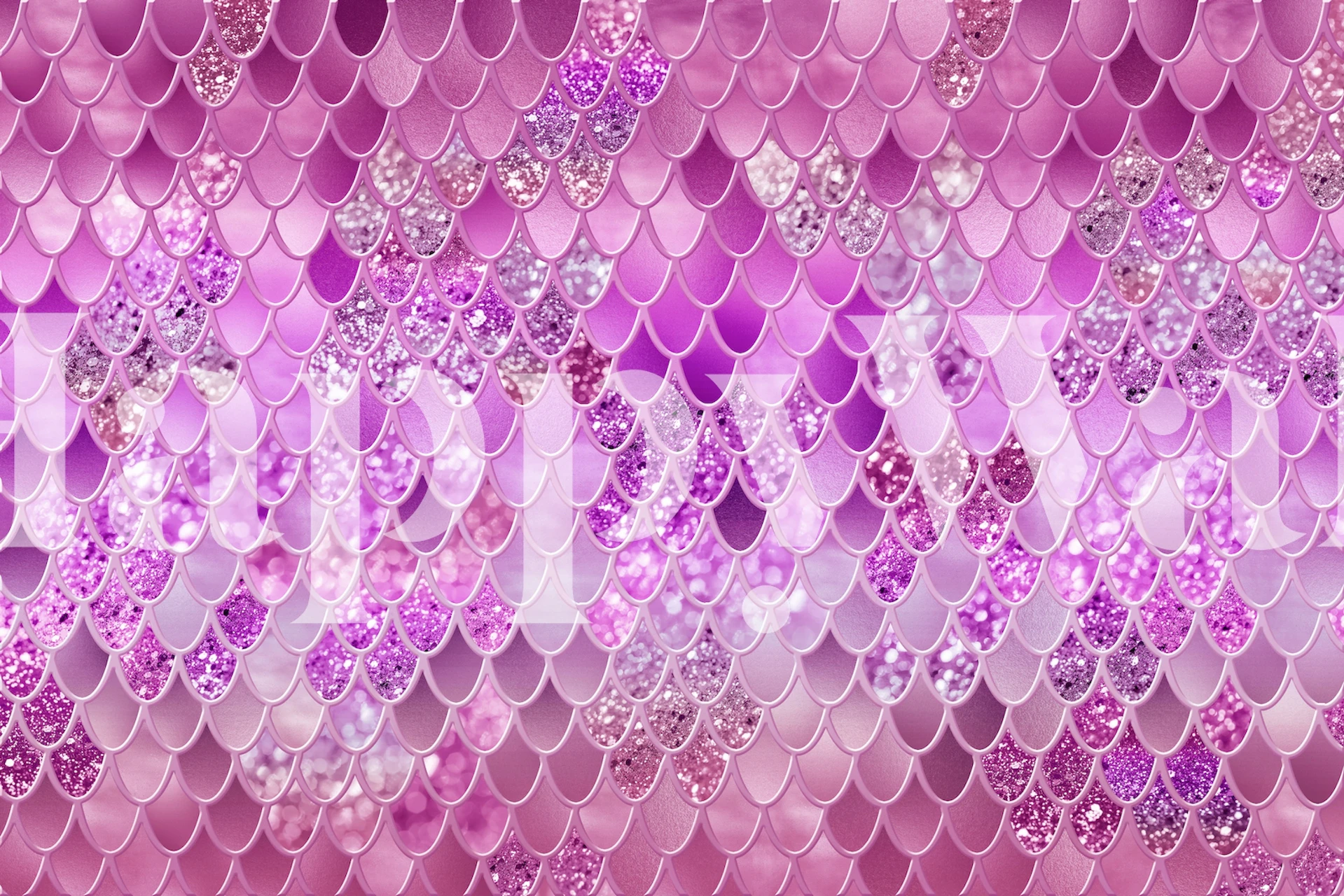 Mermaid Scales Glam 14 tapeta v pokoji