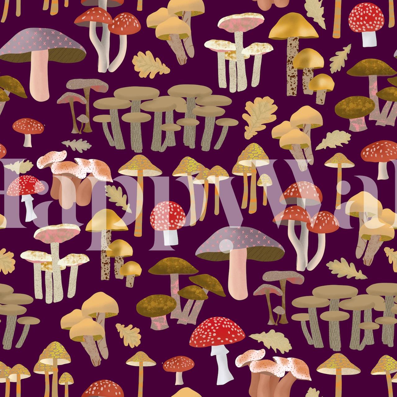 Mushroom Kingdom Art 6 wallpaper design in a room