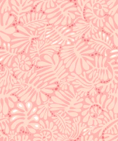 Matisse leaves modern minimalistic peachy wallpaper