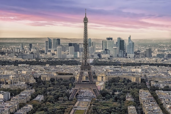 Pink Sunset In Paris