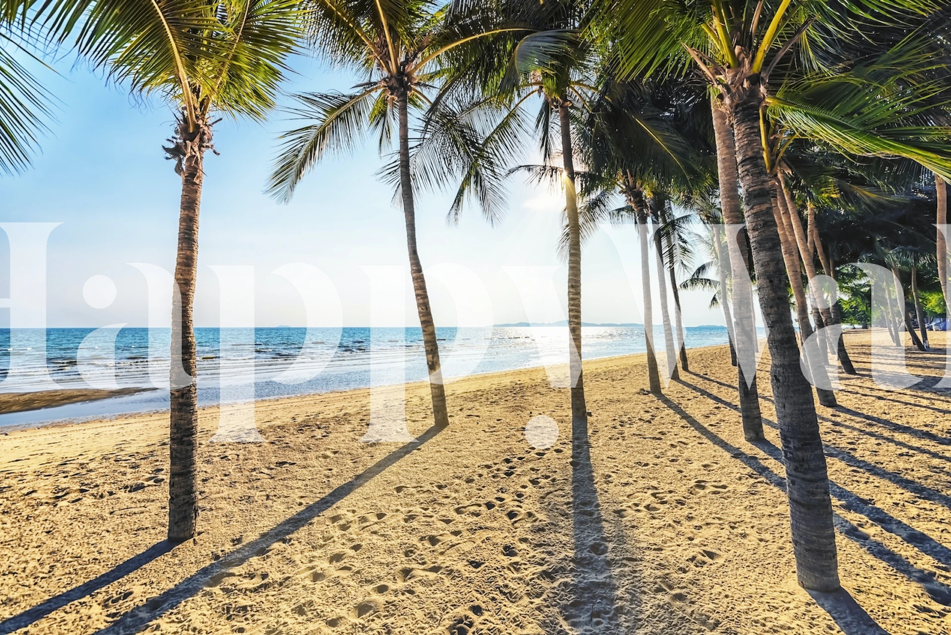 Jomtien Beach wallpaper in a room