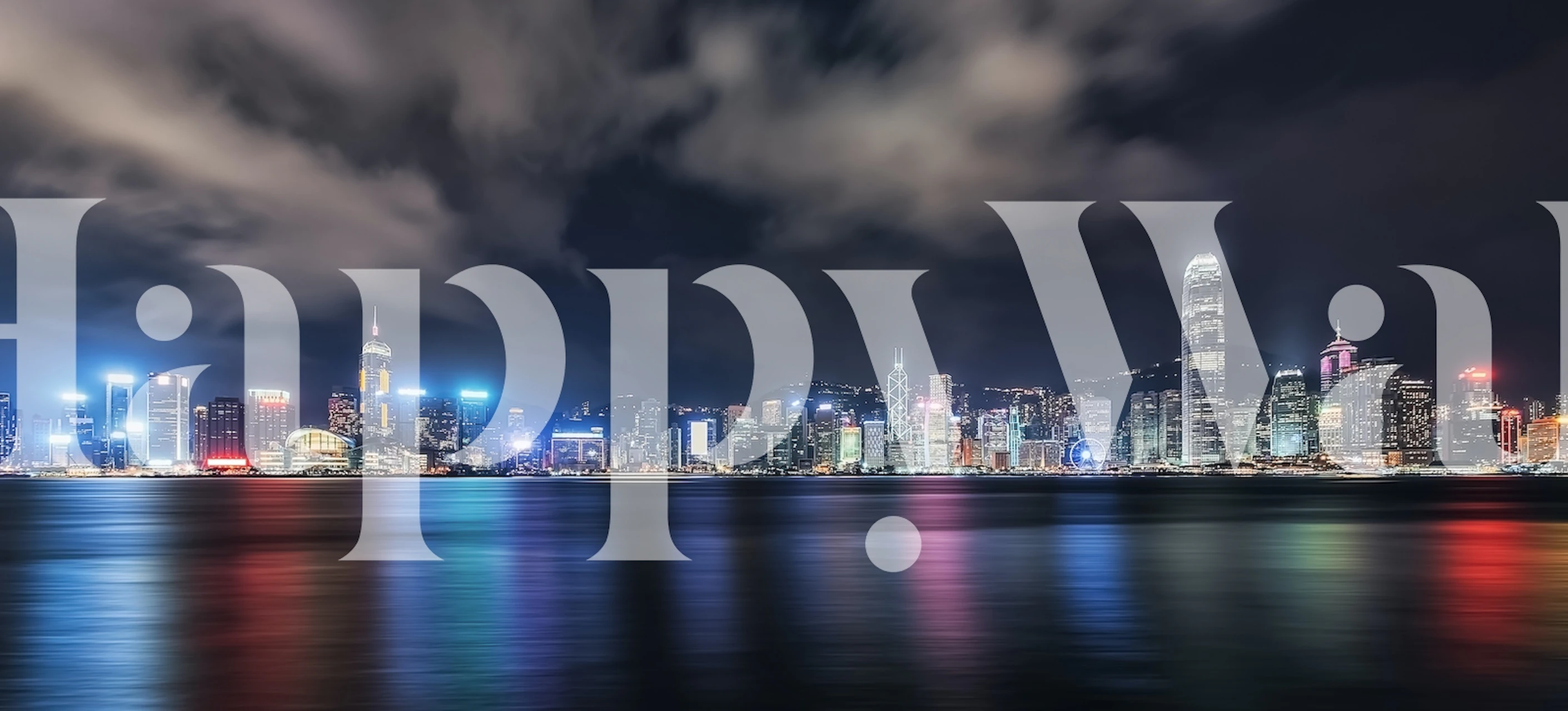 Tapeta s Hong Kong sky-lineom u sobi